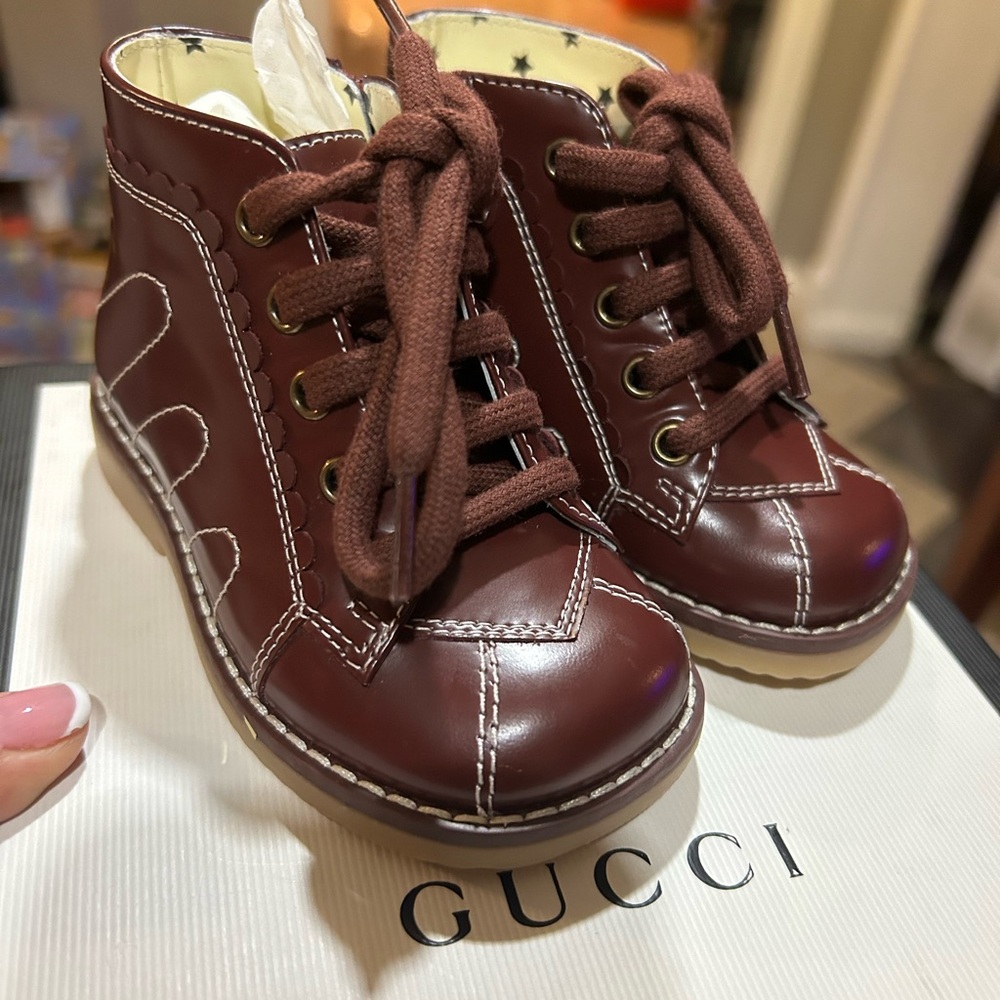 Toddler Gucci boots. Brand new. Never worn.